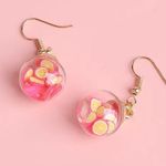 NWT! Fruit Detail Ball Drop Earrings NEW Photo 3