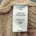 T&S Womens Cozy Boucle Open Front Cardigan with Pockets Taupe Large Tan Photo 2