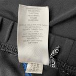 Adidas Athletic Capri Pants Womens 8 Black Polyester Blue Trim Mesh Panel Photo 7