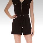 Emma & Michelle Emma And Michele Short Sleeve Romper - Black - Size Medium Photo 1