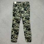 Anthropologie Pilcro Floral Camouflage High Rise Skinny Corduroy Pants Green 26P Photo 6