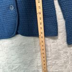 Talbots  Women Blue Textured Merino Wool Blazer Jacket S Preppy Academia Office Photo 6