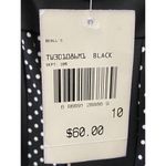 Connected Apparel Midi Dress Polka Dot Sleeveless Black Career Size 10 Photo 3