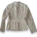 Loft Ann Taylor Women’s Tan/Cream Suede & Leather Dress Formal Jacket Size 6 Photo 1