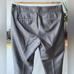 J.Crew Gunmetal Gray Silver Crop Straight Leg Trouser Dress Pant Size 4 NWOT Photo 2