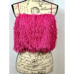 Sunday in Brooklyn  Fringe Cami Hot Pink size L Photo 4