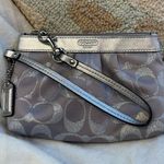 Coach Signature Silver Wristlet Photo 0
