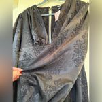 Miss Lola Black Jacquard Mini Dress - Size L Photo 3