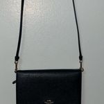 Coach Black Anna Foldover Clutch Crossbody Photo 2