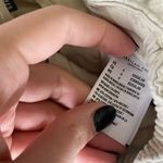 American Eagle  size 4 cream tan mom Paperbag pants school uniform neutral Photo 6