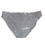 Aerie  Black and White Stripe Bikini Bottoms NWT Size Medium Full Coverage Bottom Photo 1