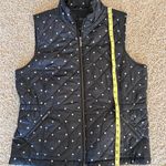 Talbots Polka Dot Puffer Vest Size Large Quilted Coat Cabincore Classic G8 Photo 9
