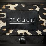 Eloquii  Leopard print Blazer Jacket size 26 plus size black tan animal print Photo 3