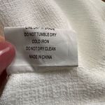 Selfie Leslie NWT  Women's L White Floral High Neck Mini Dress Party Cocktail Photo 9