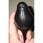 Calvin Klein New Womens 9.5 Pumps Heels Shoes Black Faux Leather Vegan Logo 3" Photo 2