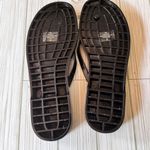 Calvin Klein Jeans Women's Black and Clear Logo Flip Flops Sz 10 Photo 4