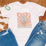 Spread More Kindness Flower Graphic Tee White Photo 0