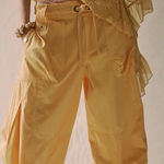 Free People Mid-Rise Parachute Pants - Amber Yellow Photo 0