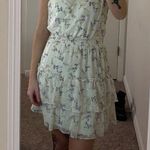 Iz Byer White Floral  Dress Photo 0