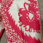 Etcetera  Pink and White Straight Leg Pants Photo 1