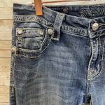 Miss Me  Womens 29 Jeans Signature Boot‎ Cut Denim Studded Embroidery Rhinestone Photo 7