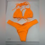 NWOT Montce Bikini Set Size Large Orange Photo 1