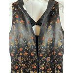 David Meister Dress Asian-Inspired Black Embroidered Floral Frog Closure 12 Photo 9