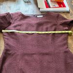 Worthington  Burgundy Tweed Cap Sleeve Dress Size 12 Photo 8