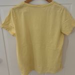 Ralph Lauren Polo  yellow v-neck embroidered logo t-shirt women's XL Photo 5
