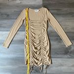 Princess Polly  Dress Ribbed Bodycon Long Sleeve Adjustable Stretchy 4 Photo 6