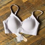 Seamless Lavender Bra purple removable padding soft stretchy women’s small Photo 1