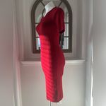 Theory Ribbed Crewneck Short Sleeve Sweater Dress, Red, Size M New w/Tag Photo 3