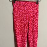 Beach Riot  Ayla Legging in Famous High Risk Red Leopard Pink Ribbed- Size XS Photo 4