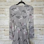 Lulus NWT Loving You Dusty Purple Floral Print Long Sleeve Wrap Maxi Dress SZ L Photo 6