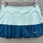 Nike Dri Fit Skirt Skort Blue Two Toned Athletic Tennis Golf Women's Medium Photo 0