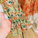 Anthropologie Roopa Pemmaraju Vivi Peasant Blouse Floral Puffed Sleeves Photo 5