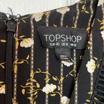 Topshop  long sleeve black floral dress Photo 2