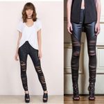 Asilio  Kruger Laser Cut High Rise Coated Pants Photo 2