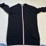 Organic John Patrick Perfect Cardigan Sweater Wool Cashmere Medium Black Photo 3