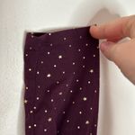 Lands' End Lands’ End plum cotton blend long sleeve t-shirt golden scattered stars size L Photo 4