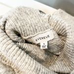 Evereve  Fair Isle Turtleneck Pullover Sweater Jumper Gray Small Photo 2