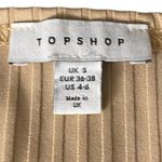 Topshop Tan Ribbed Satin-like Cardigan Photo 2