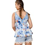 Angie Francesca’s Beck Floral Crochet Trim Tank Top Size L Style: B2BB1-A810 Photo 1