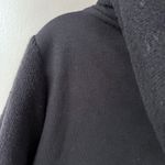 Wanakome  Black Hoodie with Patterned Interior Photo 5