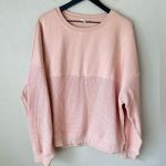 Pilcro Mixed Rib Sweatshirt light pink XL NWOT Photo 5