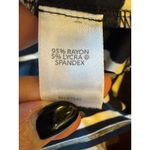 J.Jill  Jacket Women Small Navy Blue White Striped Jersey Knit One Button Preppy Photo 9