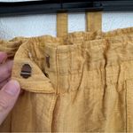 Lulus  Weekend Date Mustard Yellow Cropped Paperbag Waist Pants Size Small Photo 6