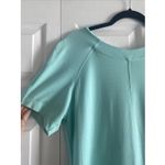 Sharagano  Women's 14 Blue Shift Dress Gold Exposed Zipper Hem Old Money Derby Photo 1