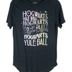 Harry Potter Large Graphic‎ Tee Shirt Hogwarts Yule Ball Short Sleeve Black 756 Photo 0