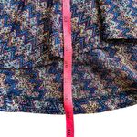 Maeve Anthropologie  Drop Waist Zig Zag Swing‎ Dress Size S Dark Blue Multicolor Photo 10
